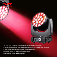 Projecteur LED motorisé Bee Eyes 19*40W Zoom Wash 19*15W K10 RGBW 4-en-1 DMX512/Contrôle Sonore/Contrôle Maître-Esclave pour Boîte de Nuit