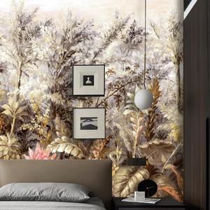 Carta da Parati Murale 3D in Materiale Naturale con Stampa Floreale di Lusso Personalizzata per Decorazione Domestica - Product Image 5