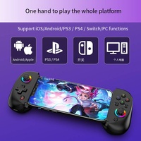 Mando de Juego D8 con Mango Extensible, Efecto de Luz RGB, Gatillo Hall, Vibración 3D, 6 Ejes, para PS, Teléfono Móvil, Switch, Tablet