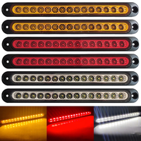 DC 24V LED camion côté marqueur barre lumineuse nouvelle clairance d'urgence lampe d'avertissement IP67 étanche 100% montage pour voitures camions