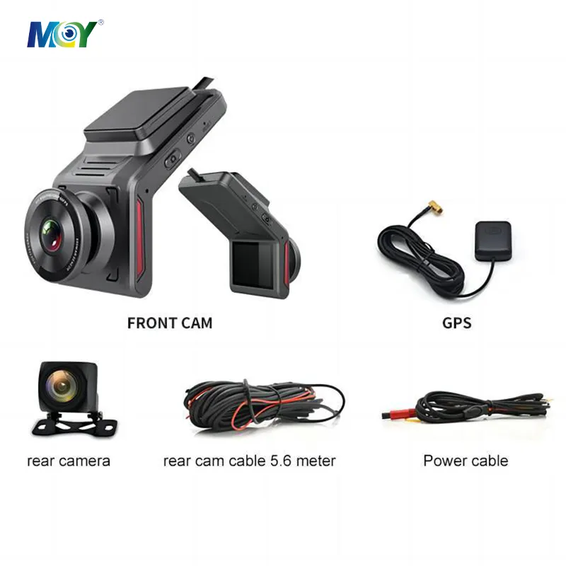 HD Dashcam 4G Sim Xe Dash Camera 1080P CMSV6 DVR Mini Thông Minh 2 Kênh Dash Cam Phía Trước Và Phía Sau Kép Lents Wifi GPS Dash Cam 4G