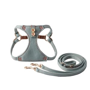 Conjunto de arnés vaquero para perros con botones Arnés personalizado para perros Correa y collar Accesorios para mascotas - Product Image 3