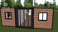 Maisons conteneurs préfabriquées modulaires extensibles et pliables de 20/40 pieds, résidences préfabriquées et micro-maisons pliables