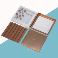 Couvercle et base Cadeau de luxe Boîtes à chocolat sucré Impression complète Boîte à chocolat Saint Valentin avec insert