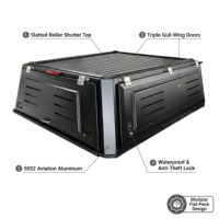 Cubierta Rígida de Aluminio Personalizable para Camioneta, Resistente, con Cierre, Impermeable, Tapa Sólida de Aluminio