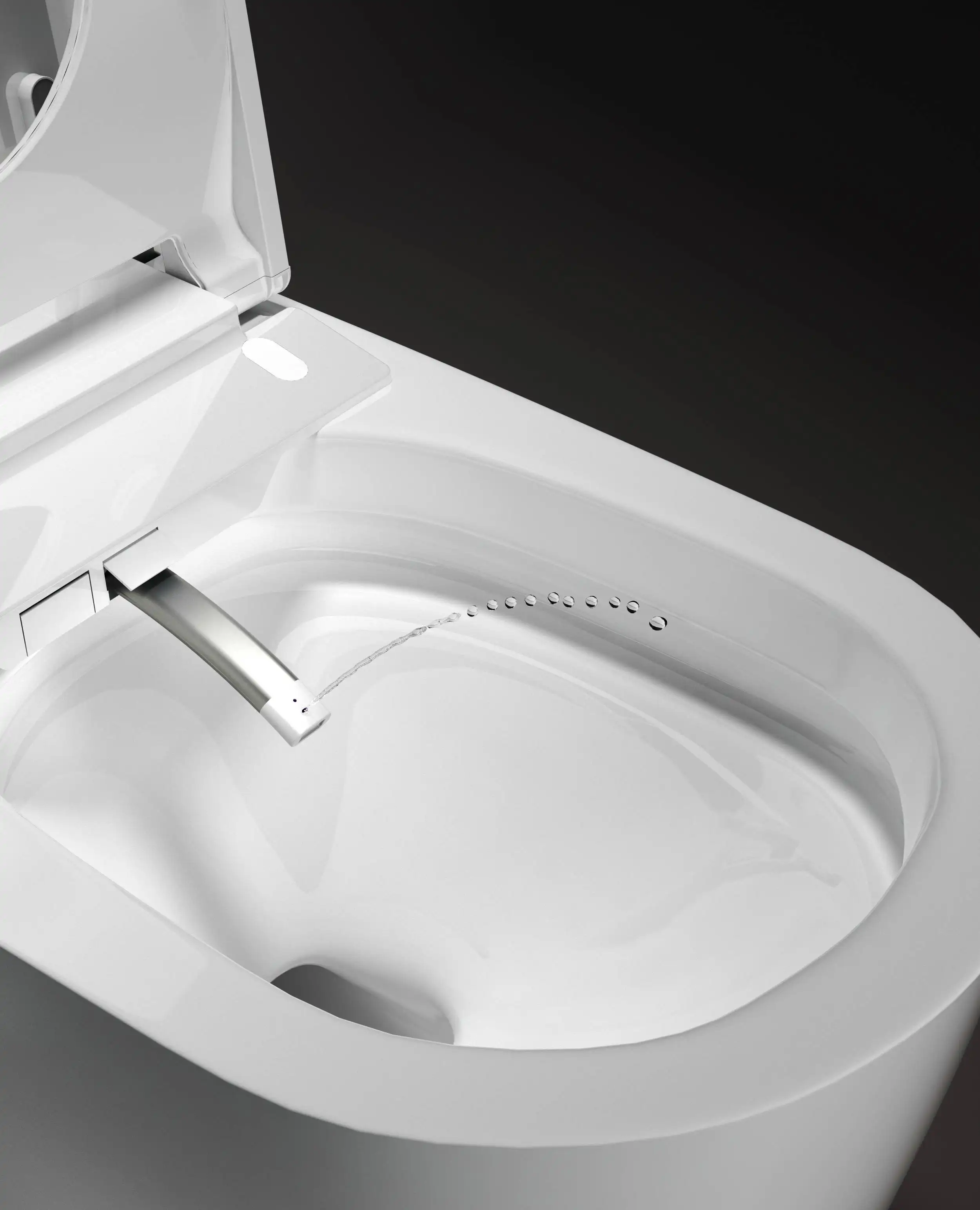 Modern Design Vloer Gemonteerde Keramische Langwerpige Automatische Toiletspoelsensor Slim Toilet Intelligent Met Afstandsbediening