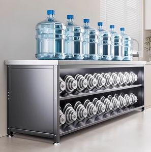 Étagère de rangement métallique pour cuisine, directement de l'usine, personnalisable, à trois niveaux, réglable, durable, pour vaisselle, meubles de maison, hôpital - Product Image 6