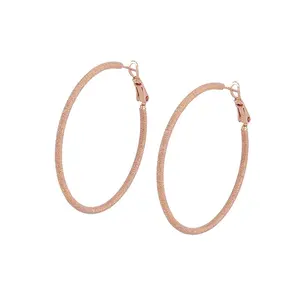 95439 Xuping jewelry fashion simple big ring ear clip rose gold lady versatile advanced environmental protection copper earrings