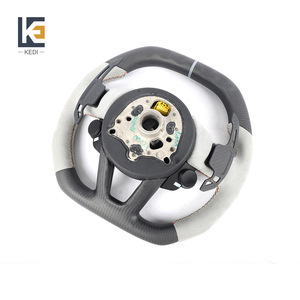 Kedi Carbon Fiber Steering <b>Wheel</b> 3 <b>Spokes</b> Racing Style For Audi S3 S4 S5 S6 S7 2013-2016 - Product Image 5
