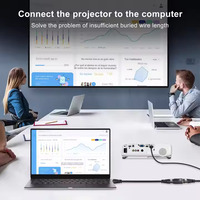 Convertisseur 8K Femelle-Femelle Plaqué Or Noir 24K Adaptateur 8K 2.1 pour Ordinateur