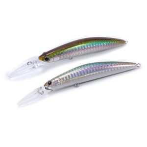 129mm Dünne Holographische Rasseln Crankbait Wobbler Schwimm Elritze Fischerei Locken <span class=keywords><strong>Minow</strong></span> - Product Image 5