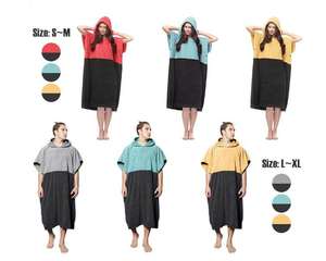 Toalla de Surf con estampado Floral, Toalla con capucha de microfibra, Toalla de <span class=keywords><strong>Playa</strong></span> turca personalizada, Poncho esponjoso de Surf, venta al por mayor - Product Image 6