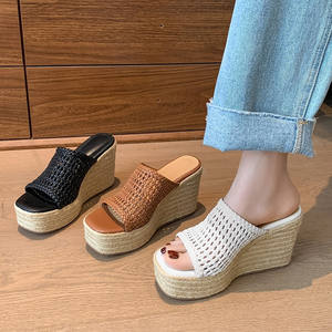 Sandales plates antidérapantes en corde tressée, style coréen tendance été 16/5000 - Product Image 5