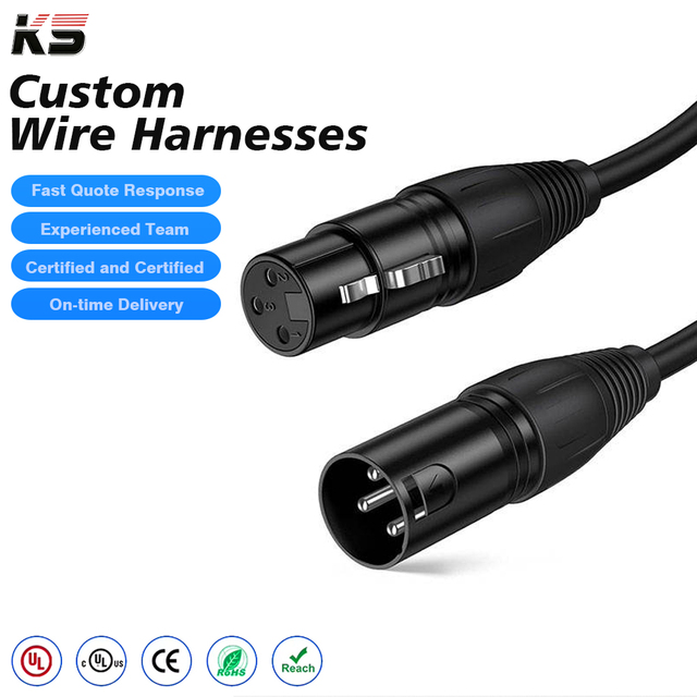 Custom Xlr 3 Pin Profecional Audio Microphone Snake Cable Male to Female 8m Xlr Cable High Quality Xlr Cable