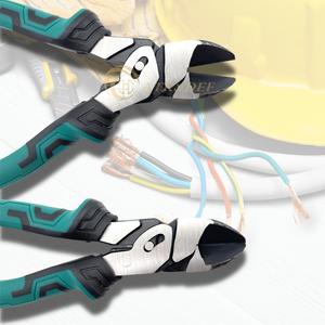 8 inch Lập Dị kép trục chéo Kìm dập tắt cắt cạnh Non-Slip răng DIY OEM Vật liệu CR-V cho chính xác dây cắt tỉa - Product Image 4