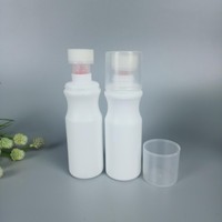 Пустые пластиковые бутылки 100 мл для полировки обуви с верхней губкой аппликатор бутылка