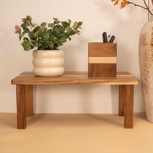 Acacia in legno <span class=keywords><strong>da</strong></span> tavolo armadio <span class=keywords><strong>da</strong></span> <span class=keywords><strong>cucina</strong></span> e bancone ripiano espositore per la parte superiore della scrivania a casa ufficio bagno - Product Image 6