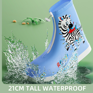 Couvre-bottes de <span class=keywords><strong>pluie</strong></span> en PVC léger imperméable et antidérapant pour enfants, garçons et filles, école primaire - Product Image 5