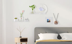 Étagère acrylique Étagère murale flottante <span class=keywords><strong>invisible</strong></span> Étagère murale pour enfants Étagères d'affichage en acrylique - Product Image 5