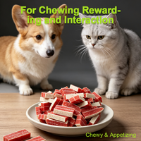 Friandises en bandes de poulet et de morue pour chiens et chats – Faible teneur en gras, soutien nutritionnel, santé de la peau et du pelage – Chews – Approvisionnement direct usine