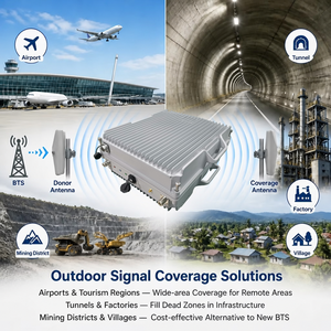 Répéteur macro 5G NR N78 monobande 3400-3800 MHz, largeur de bande 400 MHz, gain DL 85 dB, sortie 40 dBm, amplificateur de signal extérieur IP65 - Product Image 5
