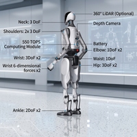 Robot Humanoïde Éducatif Avancé CBYD (Métal) avec Contrôle de Mouvement IA et Intégration de Capteurs pour Universités et Laboratoires