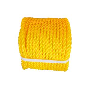 Cordon enroulé en PP jaune de 8 mm de diamètre (5/16'') pour supermarché, vente chaude, personnalisé, fourni directement par l'usine - Product Image 3