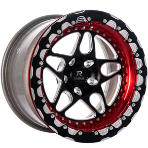Jantes forgées Beadlock BELAK Série 3 pour Drag Racing Camaro Mustang Challenger 15 16 17 pouces, jantes en alliage polies légères - Product Image 6