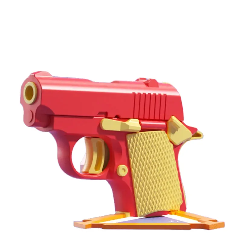 Новый продукт, декомпрессионные игрушки Tiktok, новинка, 3D-печать, Гравитационный пистолет, редис, игрушки для детей, детские 1911, игрушечные пистолеты