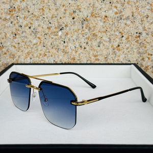 Lunettes de soleil carrées semi-cerclées SPUKA 7040 2026, verres dégradés avec protection UV400, lunettes personnalisées avec logo - Product Image 4