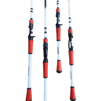 Caña de Pescar Personalizable OEM de Fibra de Carbono de 2.1m, Acción Rápida, para Pesca de Lubina, Pescada, en Lago, Río y Arroyo, con Acabado Inoxidable