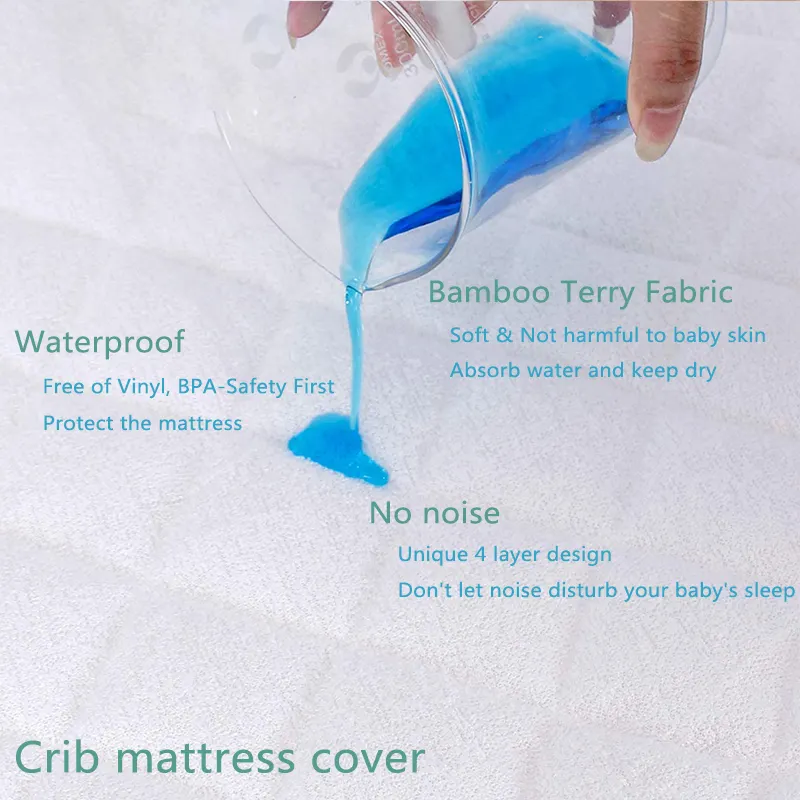 baby ultra soft quilted bamboo bassinet crib mattress pads cover protector for Dream On Me Karley