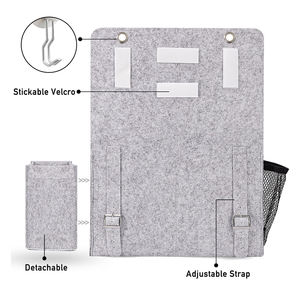 Feutre chevet Caddy organisateur lit stockage Magazine téléphone tablette <span class=keywords><strong>iPad</strong></span> support à distance avec boîte à mouchoirs poches pour bouteilles d'eau - Product Image 4