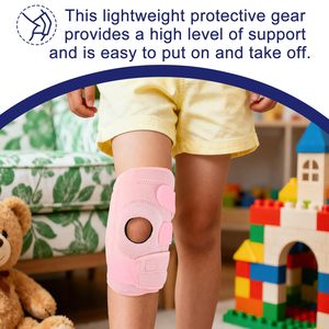 Rodillera para Niños y Jóvenes con Correas Ajustables, Soporte Estabilizador de Rótula, Envoltura Antideslizante de Neopreno Transpirable, Manga de Compresión - Product Image 5