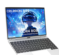 Nuovo Laptop OEM 14 Pollici 16:9 1920x1200 IPS Touchscreen, Intel N95 Quad-Core 1.7GHz, 512GB SSD, DDR4, Windows 11, 60Hz UHD, per Studenti