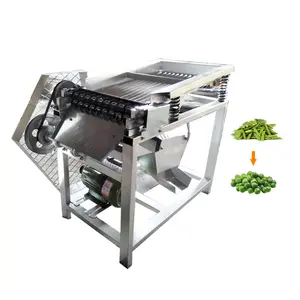 Green Bean Processing Harvesting Machines Soyabeans Sheller Agricultural Green Pea Vining Machine