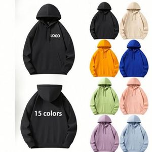 Sweat-shirt personnalisé avec logo imprimé en relief, surdimensionné, en molleton épais, pour homme, en coton, sweat-shirts et hoodies pour homme - Product Image 1