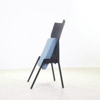 Chaise de réunion portable 2026, chaise de salle de conférence empilable sur chariot