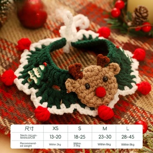 Otoño Invierno mascota bufanda gato sombrero Breakaway algodón poliéster decorativo gatito ropa Collar Navidad inspirado perro - Product Image 6