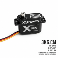 Servomoteur RC Crawler XQ-S1009D 7.7g 3kg Mini Servomoteur Numérique Sans Noyau à Engrenages Métalliques Étanche 7.4V pour Micro Voiture SCX24 Vente en Gros OEM