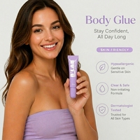 Nouveautés : Colle corporelle hypoallergénique douce pour la peau, résistante à l'eau, sans traces blanches, pour danseurs, adhésif corporel pour maintenir les vêtements en place
