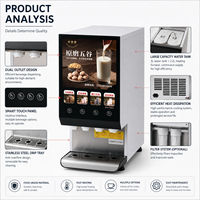 Distributeur de boissons instantanées commercial, machine à café et thé au lait multi-saveurs, distributeur automatique de boissons chaudes pour restaurant