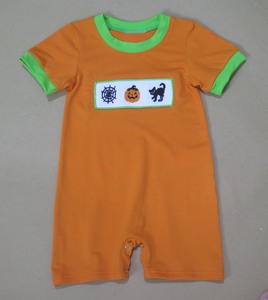 Conjunto de Ropa para Bebé Niña, Top Naranja con Estampado de Halloween, Leggings Morados con Gato Negro y Calabaza, Conjunto para Fiesta de Otoño - Product Image 4
