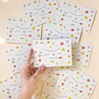 Cartes de Remerciement Manuscrites Personnalisées en Gros, Vides à l'Intérieur, avec Enveloppes Kraft Brunes et Autocollants Assortis