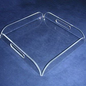Toyin khắc rõ ràng Acrylic phục vụ khay, minh bạch <span class=keywords><strong>lucite</strong></span> phục vụ khay - Product Image 2