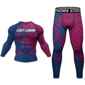 Bonne usine T-shirt à séchage rapide personnalisé <span class=keywords><strong>pantalon</strong></span> hommes 4 pièces/ensemble brésilien grappling Bjj boxe éruption garde Sport vêtements combinaison de boxe - Product Image 5