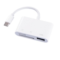 Lector de Tarjetas Móvil Tres en Uno AIsmartlink Compatible con Tipo-C, Lector de Tarjetas TF/USB, Lector de Tarjetas OTG para Cámara