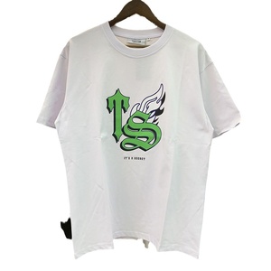 T-shirt da uomo casual a maniche corte con stampa testa di tigre e lettere sfumate, vestibilità ampia, per coppia - Product Image 5