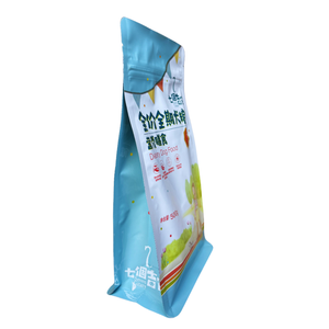 Bolsas de Embalaje Personalizadas de Plástico y Aluminio al por Mayor, Bolsa de Fondo Plano Cuadrada con Cierre de Cremallera de 8 Lados para Envasado de Polvo - Product Image 2