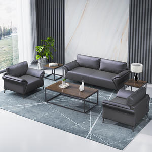 आधुनिक फैशन डिजाइन 1 + 1 + 3 चमड़े के सोफे सेट लिविंग रूम सोफे थोक सस्ते कार्यालय फर्नीचर चमड़े के लिए - Product Image 2